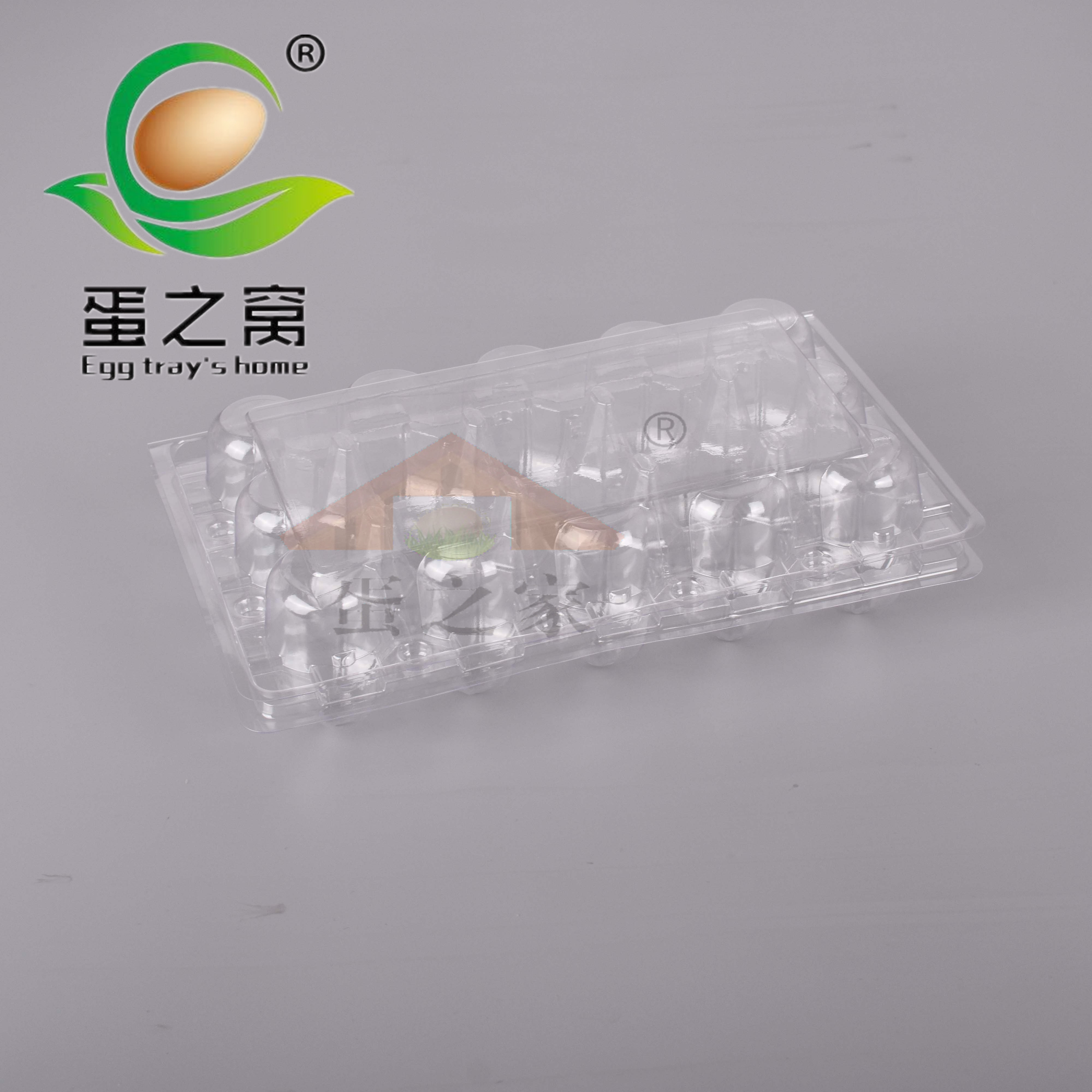 Plastic egg tray, disposable transparent, clumsy soil egg packaging box, shockproof, multi specification manufacturer's package