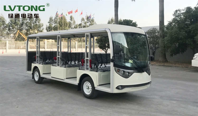 绿通电动观光车23人座 景区旅游 楼盘/酒店看房车 校园接驳车