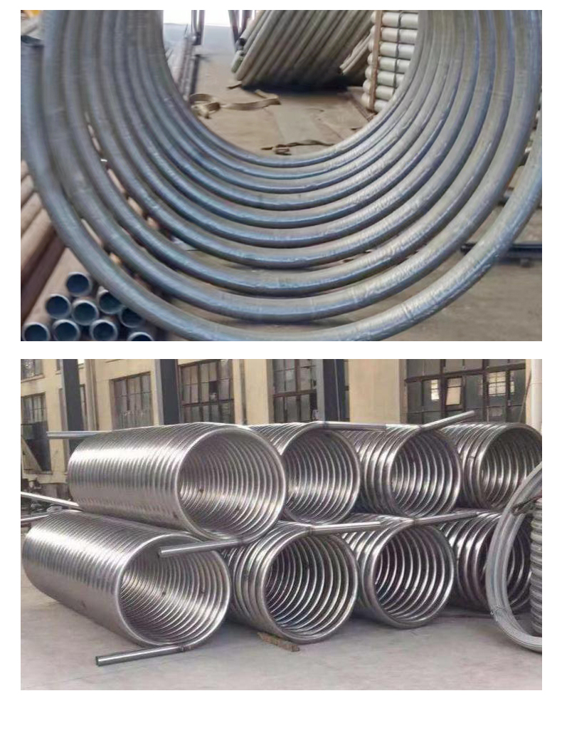 Customization of corrosion-resistant stainless steel reactor coil wing height inside the cylinder