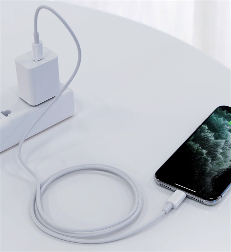 PD data cable Type-C to Lightning18W fast charging Apple charging cable flash charging support customization