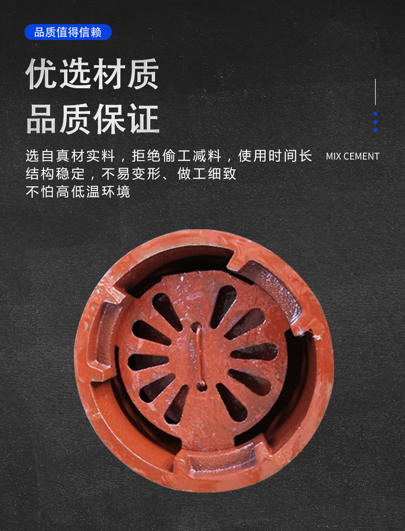 Civil air defense explosion-proof floor drain, cast iron explosion-proof wave floor drain, manufacturer spot wholesale