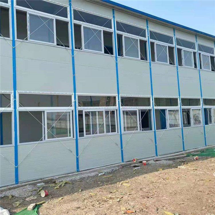 Construction site office activity board room, three floors, light steel frame, simple activity room, Grade A fireproof, Fanglin FL-001