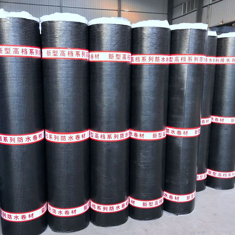 SBS waterproof modified roll material SBC rubber modified asphalt waterproof roll material 1.2 thick synthetic polymer waterproof material