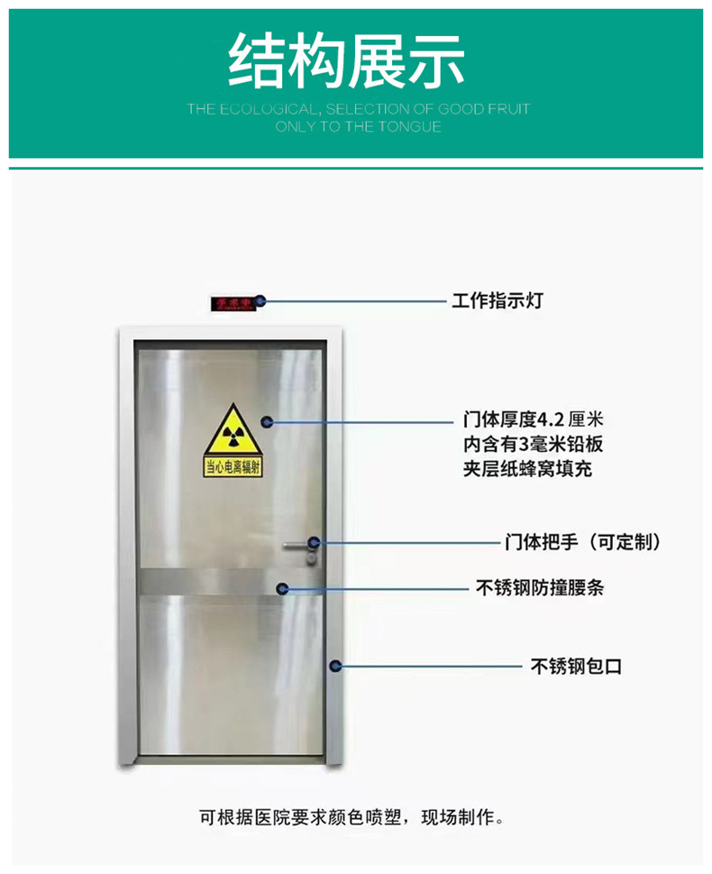 Manufacturer's direct lead plate for dental dental CT X-ray CT room radiation protection customized lead door