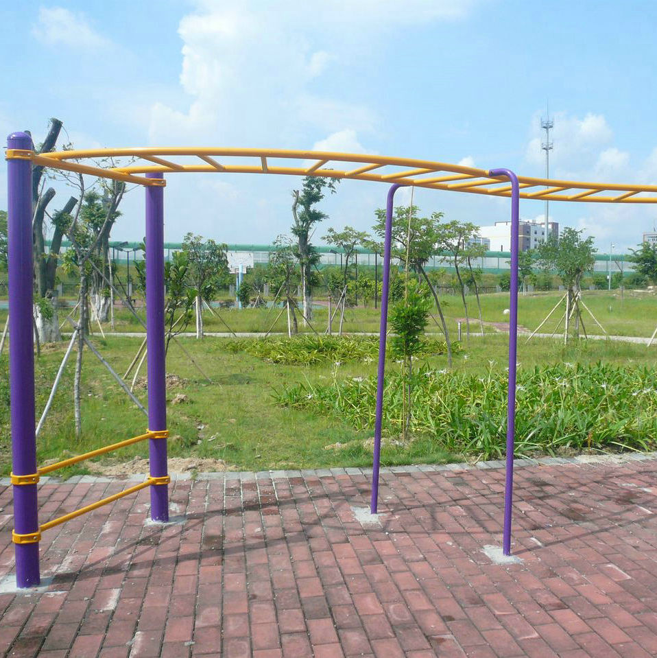 School sports equipment Uneven bars rib wooden frame combination path high school sports equipment manufacturer installation