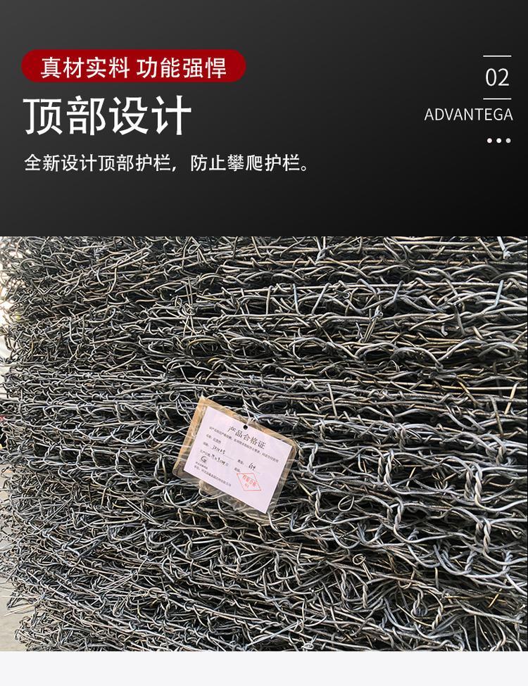 Customized support for river safety protection with reinforced gabion mesh and gabion mesh