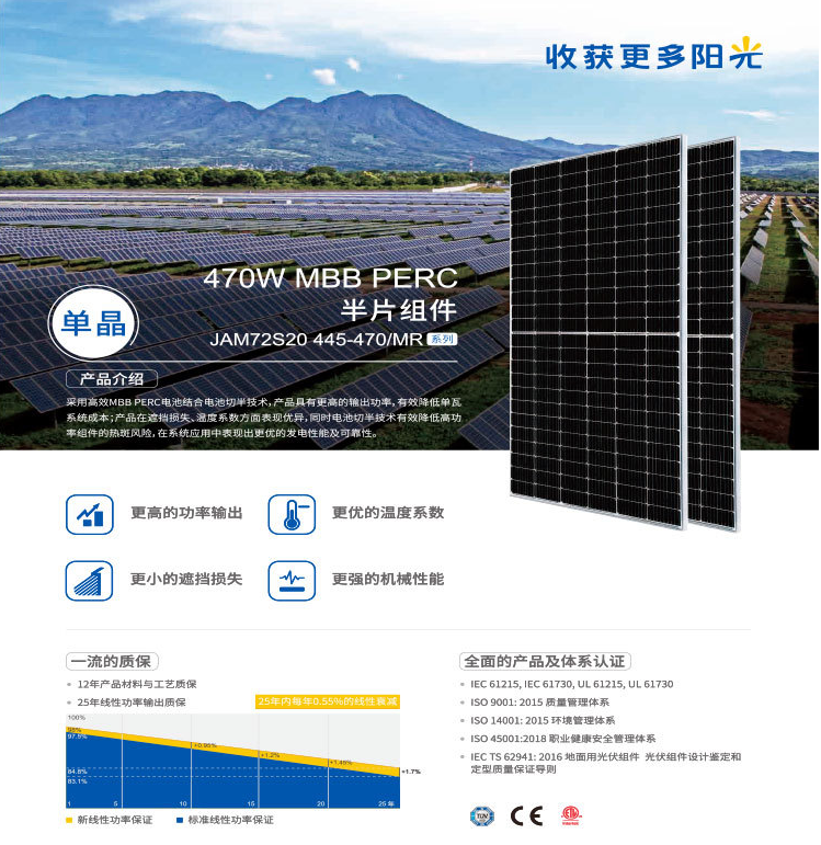 Polar Rich Commercial Solar Cell Industrial Off grid 460W Photovoltaic Cell Module with High Output Power