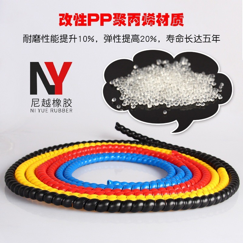 Wire and cable sheath, wear-resistant hydraulic oil pipe protective tube, high-pressure water pipe rubber hose, spiral protective sleeve