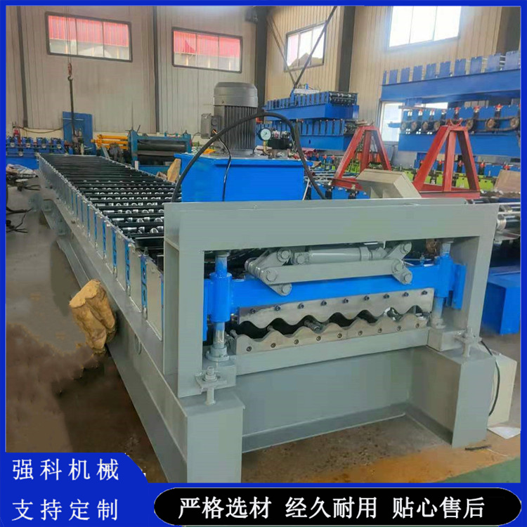 780 Large Circular Arc Horizontal Hanging Plate Machine Color Steel Tile Wall Pressing Machine Equipment Qiangke Customizable