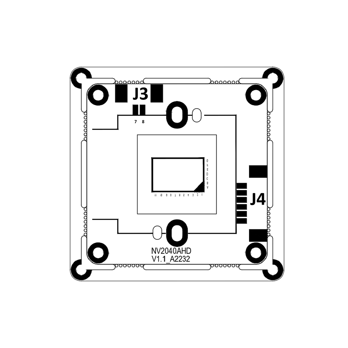 FHD 1080P AHD Starlight CMOS Camera Module; 1/1.8 inch CMOS sensor; Ultra Low Illumination Low Light Full Color Camera