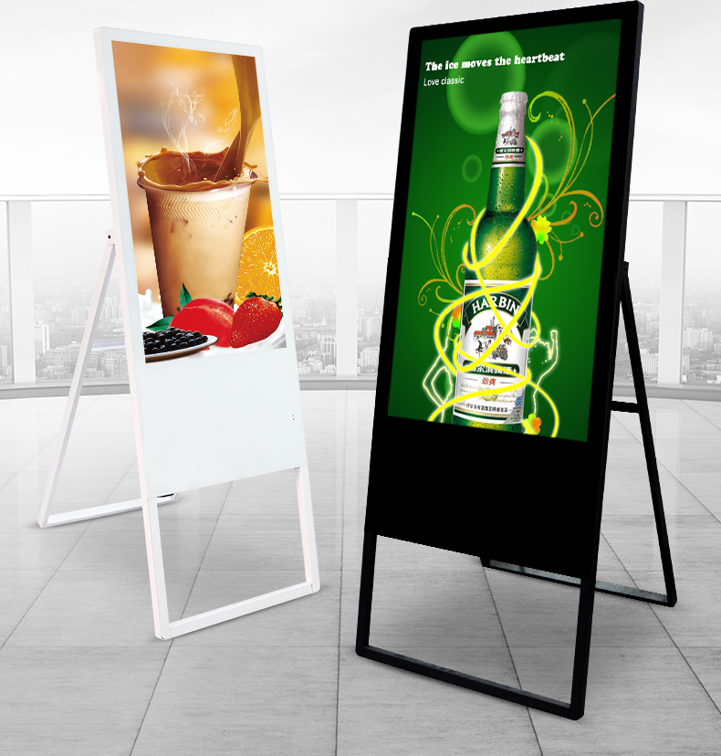 Xinchuangxin 32 inch electronic water billboard advertising machine, LCD multimedia display rack, automatic playback, convenient program replacement