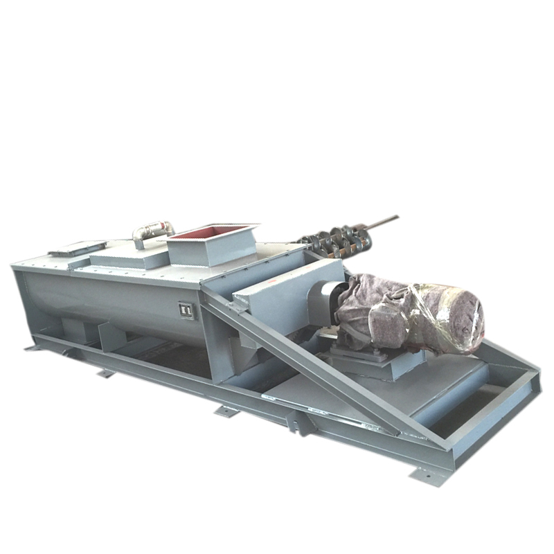 Dust humidification mixer, single and double axis horizontal spiral mixer, dust removal and dust reduction mixer, water spraying and ash unloading equipment