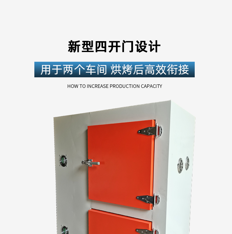 Industrial transmission port type four door split double temperature zone constant temperature drying oven, automatic air circulation drying oven customization