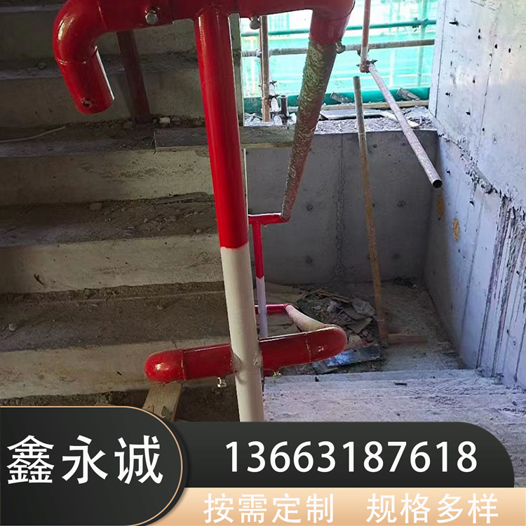 Standardized protective poles, temporary staircase handrails on construction sites, strictly selected materials, and supplied from the source