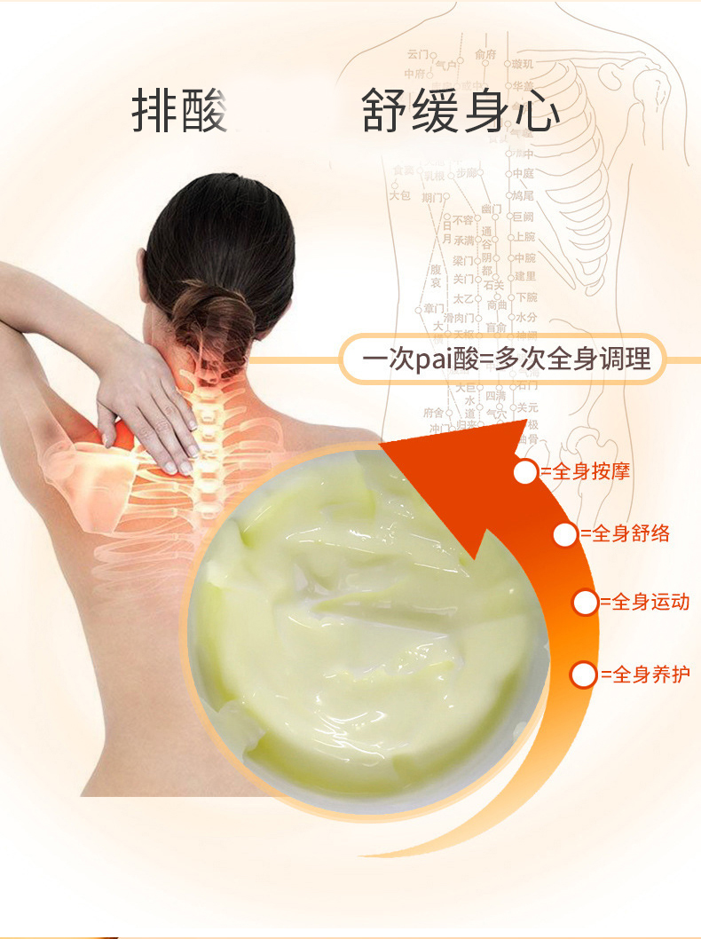 Olena Energy Cream OEM Processing Body Tongjing Meridian Heat Massage Whole Body Shoulder Neck and Back Scraping Energy Cream