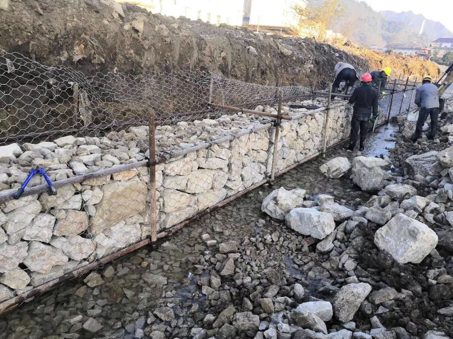 River slope protection, mesh, mesh, mat, Renault Gabion mesh, zinc aluminum alloy, Gorfan embankment protection