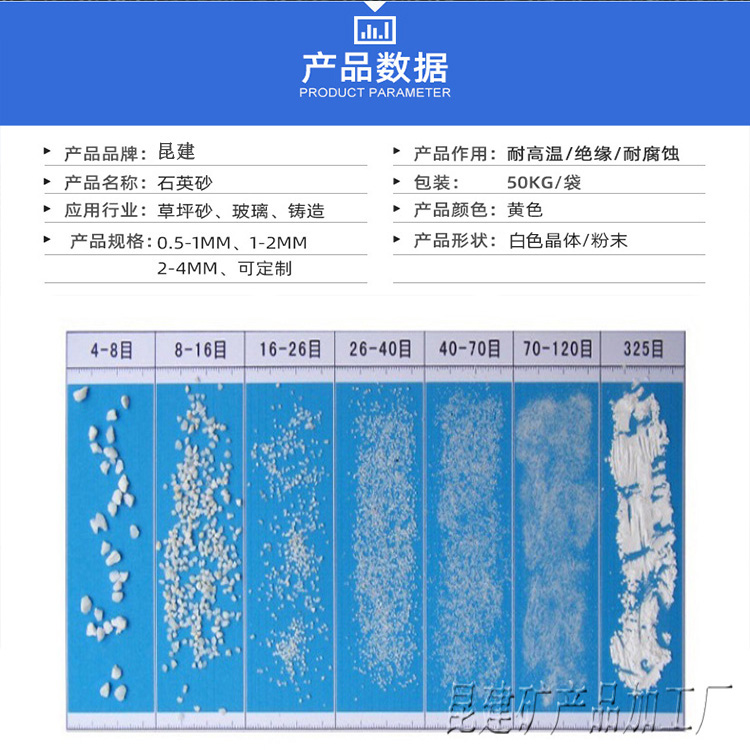 Supply of quartz powder high-purity purified filtered water treatment quartz sand ceramic glass raw material mineral products