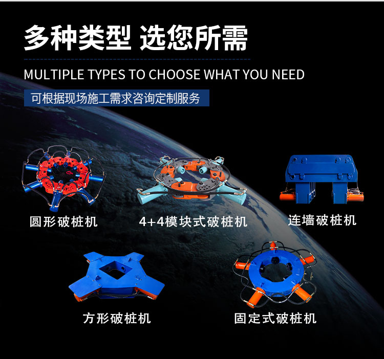 Excavation pile head crushing equipment, excavator, hydraulic pile breaking machine, circular crushing pile cutting machine