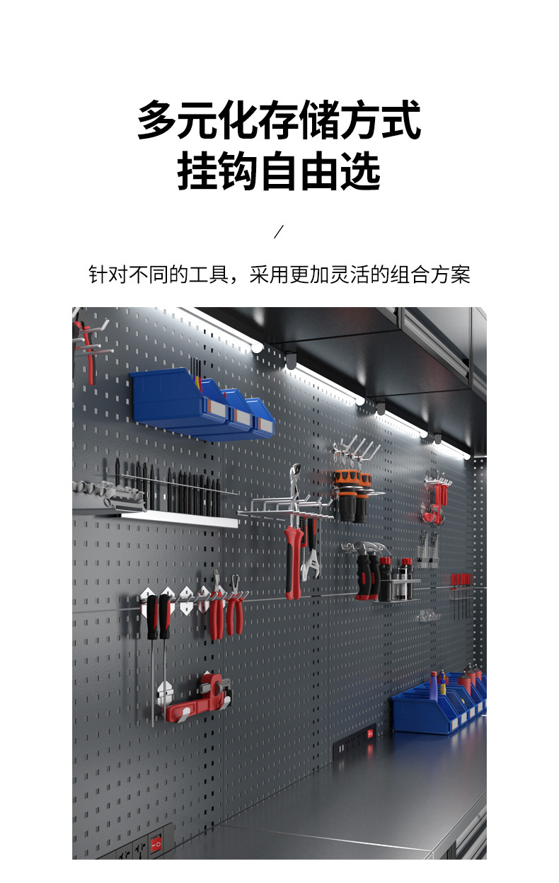 Automotive repair tool car parts cabinet combination workbench cabinet heavy maintenance operation console stainless steel workshop tool cabinet