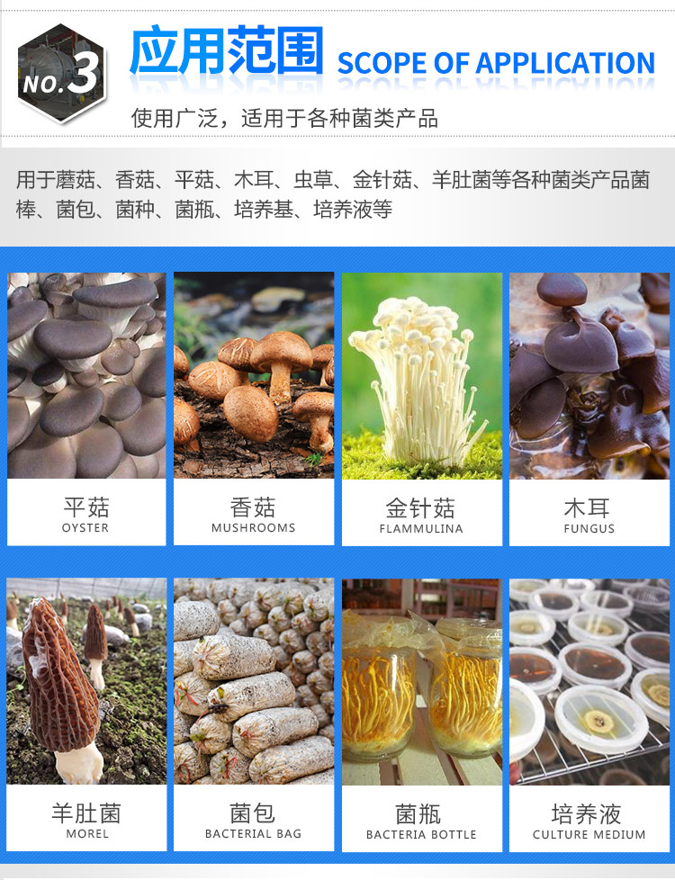 Longda Mushroom Sterilizing Pot Tea Tree Mushroom Pleurotus eryngii Stick Sterilizing Equipment Support Home Visit