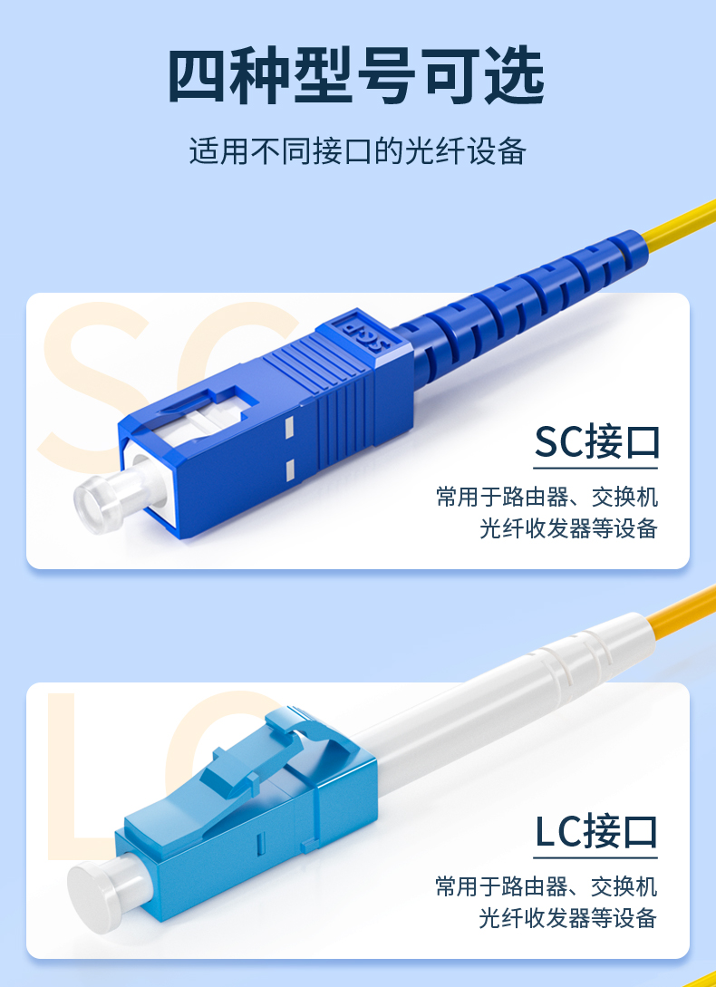 Fiberhome Communication General Distributor Fiberhome Single Mode Fiber Optic Jumper Extension Cable Single Core SCFCLC Pigtail