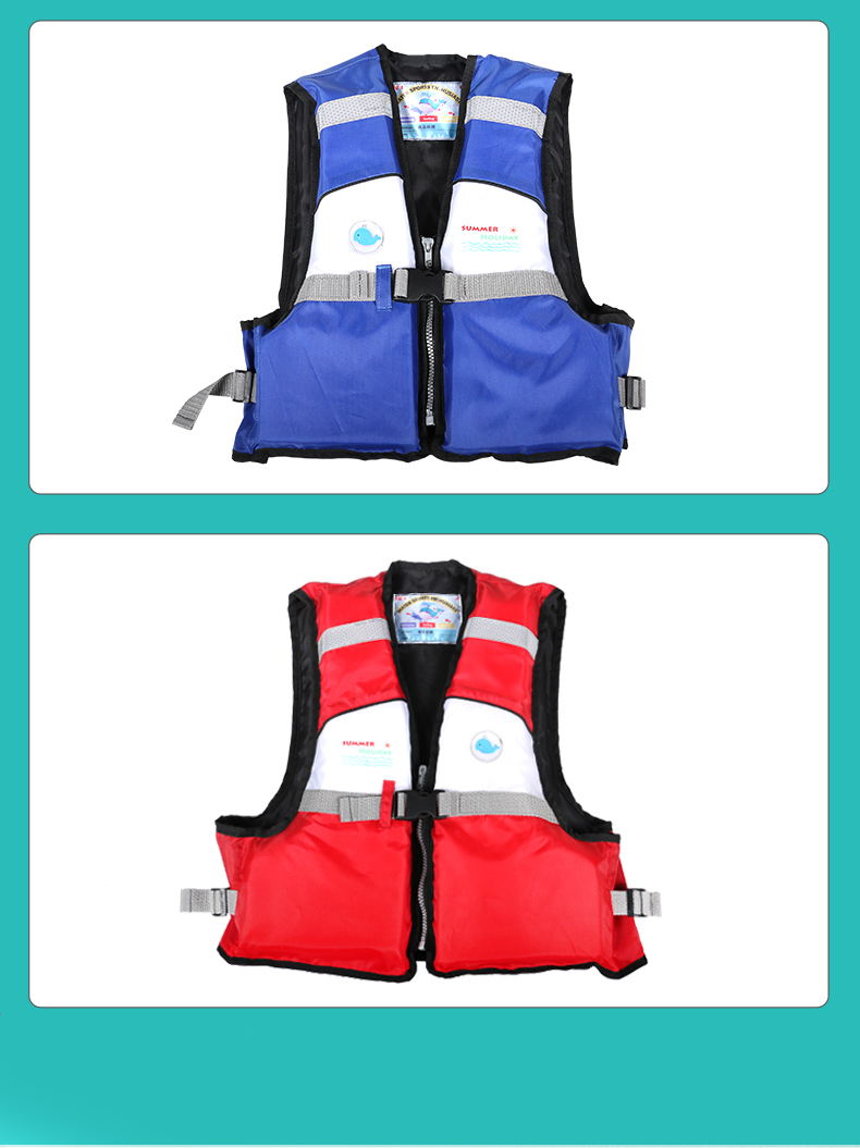 The manufacturer supplies children's leisure nylon fabric foam Personal flotation device water swimsuit multi color options