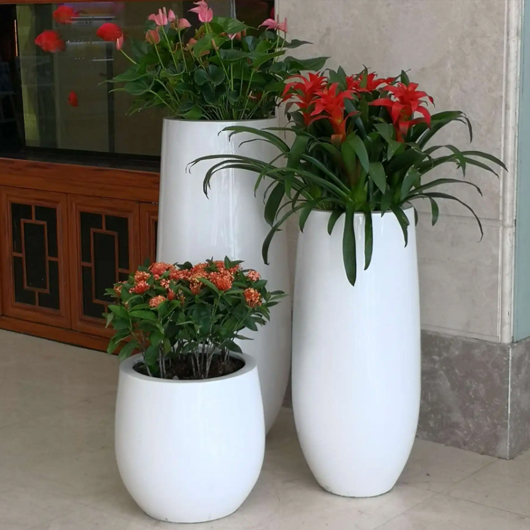 Outdoor stainless steel flower pots with irregular shapes customized by manufacturers for garden and leisure landscape decorations