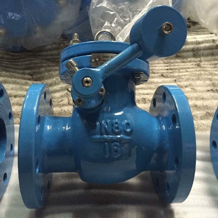 Xinhong Valve H44X Rubber Disc Heavy Hammer Check Valve Large Bore Flange Ceramic Slag Removal