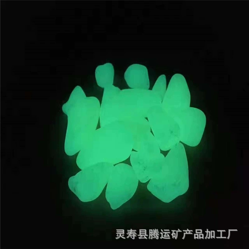 Supply of luminescent stones for landscaping, fluorescent stones for fish tank landscaping, and luminous stones for nighttime use