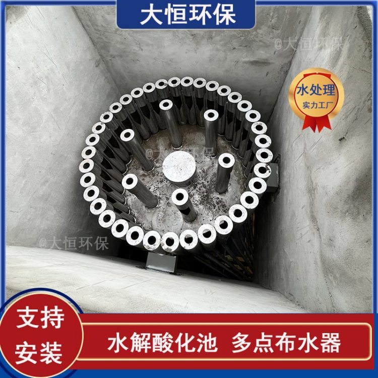 水解酸化池涡流布水器 点对点多点配水系统 布水均匀安装加工 大恒