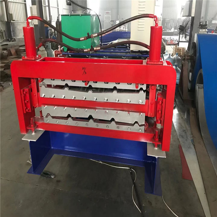 Fully automatic 840-900 double-layer color steel tile equipment, manufactured by Longxing with a dual purpose high-speed tile pressing machine