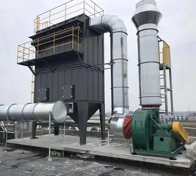 Manufacturer of industrial waste gas treatment equipment for dust treatment in pulse bag dust collector workshop