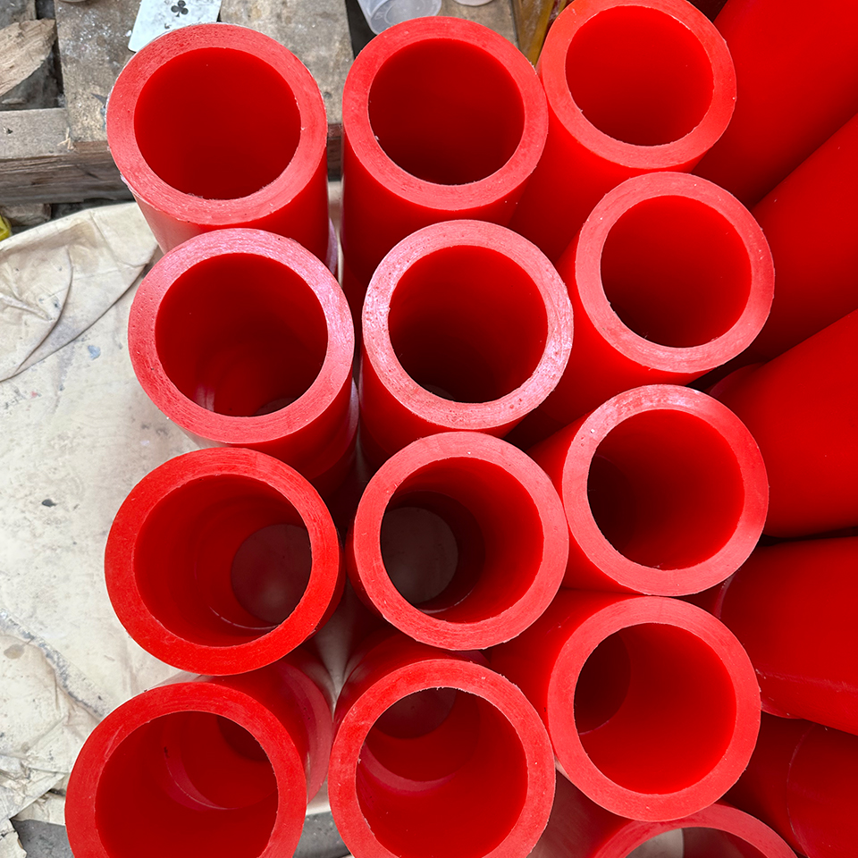 Supply of polyurethane shaft sleeves, red sleeves, polyurethane products, PU beef reinforcement parts