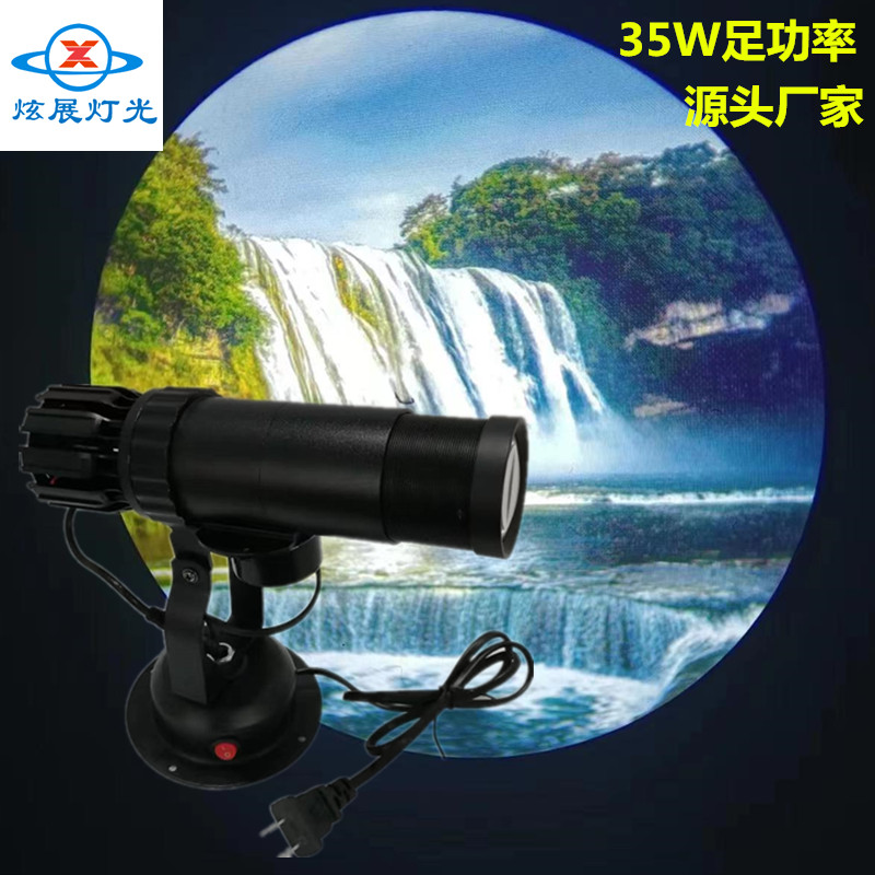 Dazzling Exhibition Light XZT20S Park Illumination Principle Water Pattern Projection Light DMX512 Synchronized Color Switching Water Pattern Light