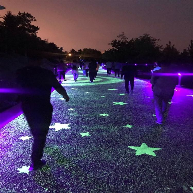 Decorative and landscaping use of luminous stones, blue, green, sky blue, luminous stone, flower pot paving, artificial luminescent stone