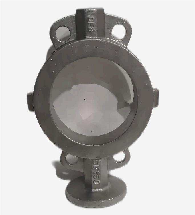 Haige 304 stainless steel butterfly valve body DN150-LB150 silica sol precision casting CF8 butterfly valve casting