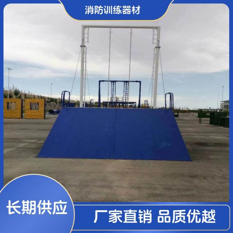 标准一套警八项障碍器材介绍 胜川体育厂家 空中软网高低栏