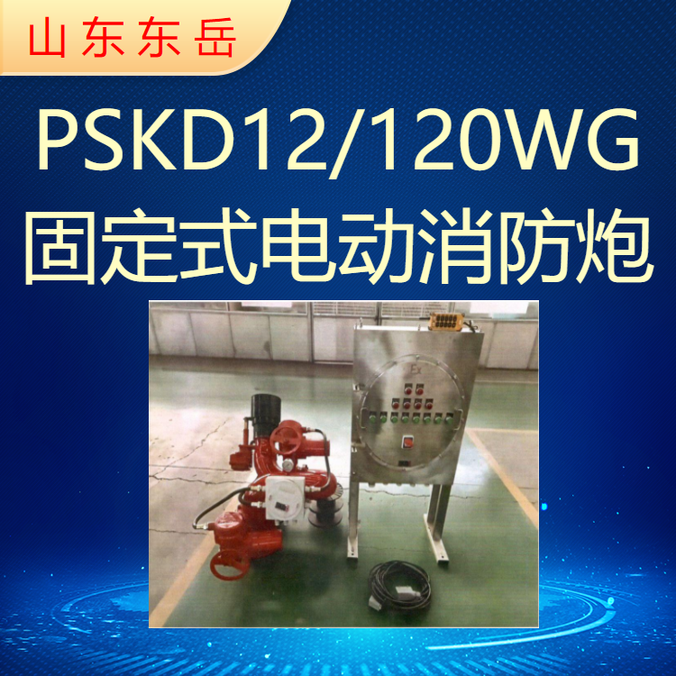 Fixed fire water monitor, electric control fire monitor PSKD12/120WG, with on-site controller and remote control