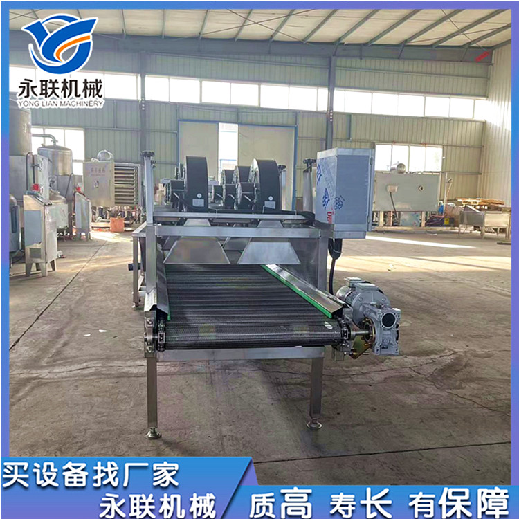 Yonglian Vegetable Cleaning and Air Drying Equipment with Receiving Tray Air Drying Machine Runs Smoothly, Energy Saving and Drying