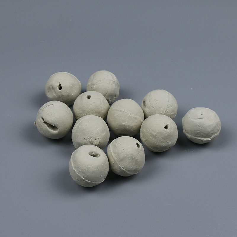 Open hole ceramic ball industrial tower internal support filler group star ceramic ball inert alumina