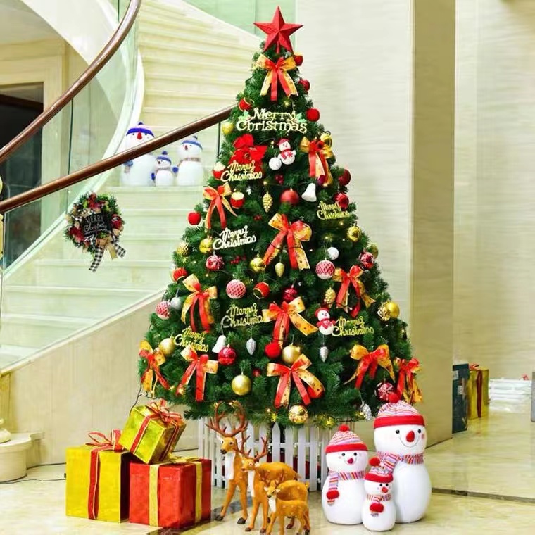 Christmas Tree Indoor Family Courtyard Display Window 1.5-2.1 meters Christmas Meichen Shopping Mall Hotel Decoration Layout