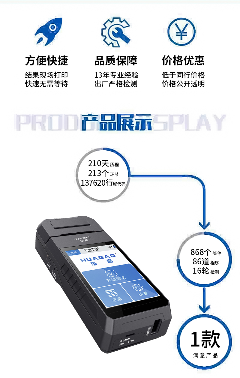 Direct supply of special equipment for drug testing and screening with Huagao HS-6 hair detector