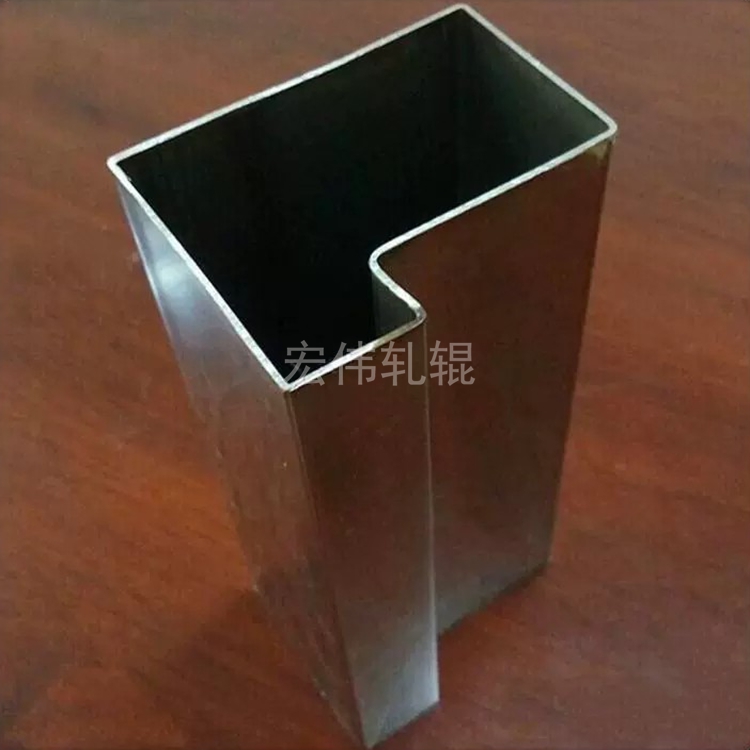 Customized development of groove tubes, argon arc welding design, stainless steel irregular P-shaped tube rolling mold