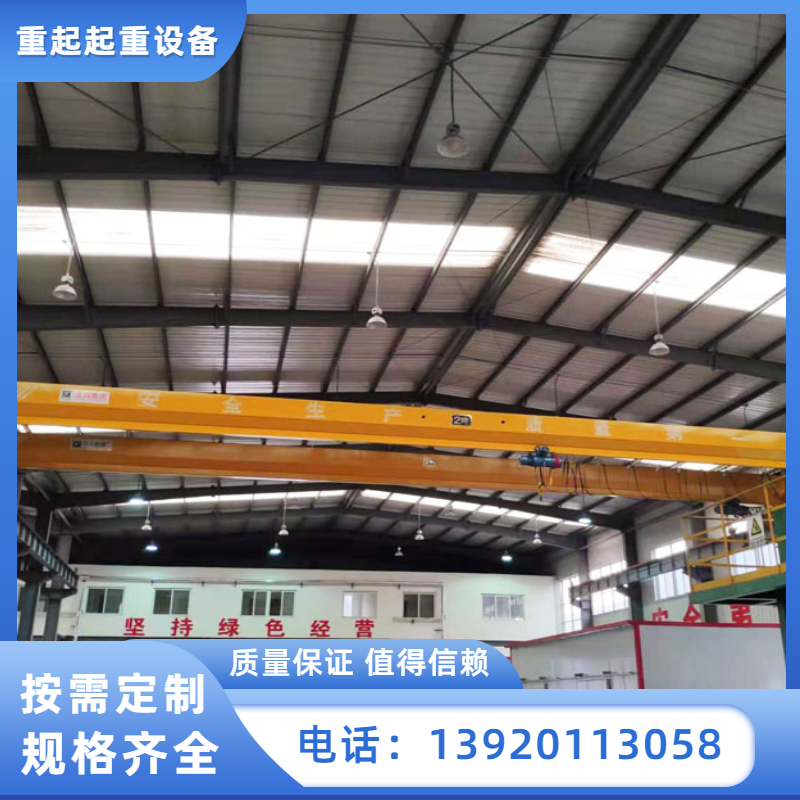 LDA type 1-20 ton electric single beam bridge crane electric hoist for lifting equipment in the lifting zone