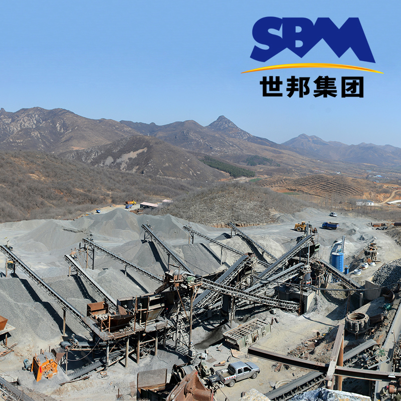 A complete set of equipment for a large stone crusher with a daily output of 10000 tons, including a jaw crusher and a stone crusher