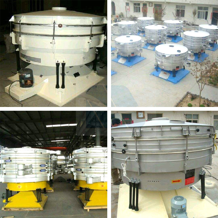 Stainless steel circular rocking screen surface starch particle rocking screening machine imitating artificial titanium silicon manganese industrial vibrating screen