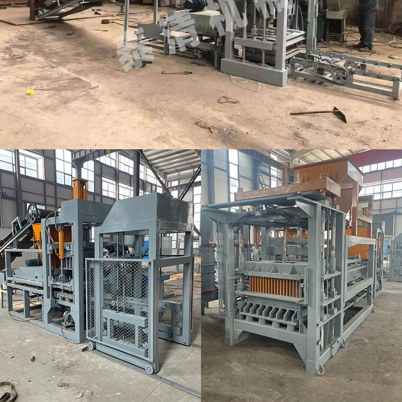 Fully automatic hydraulic block forming machine, construction waste recycling brick production equipment, complete set of cement brick making machine