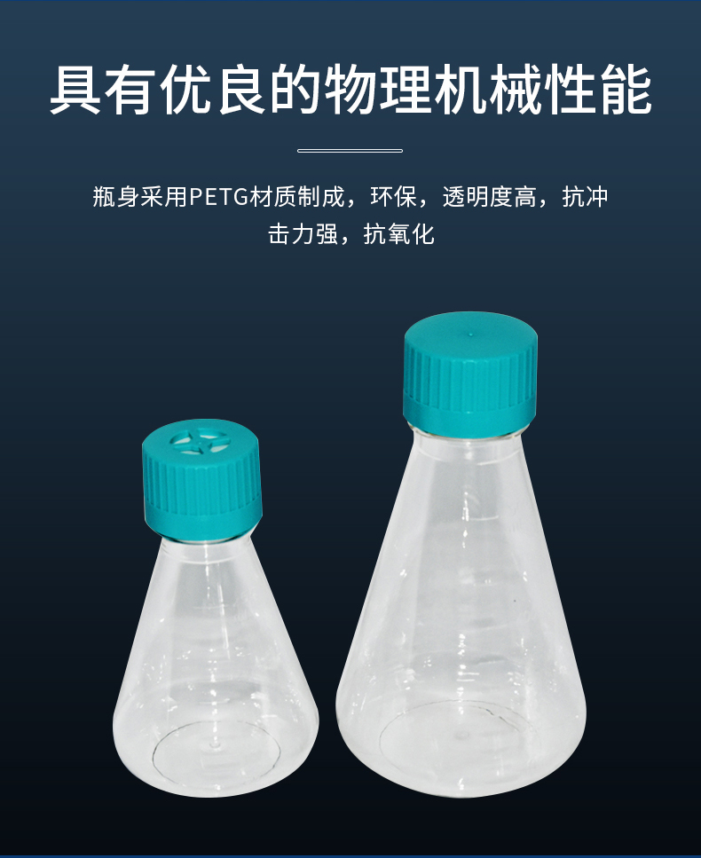 NEST 125/250/500/1000mL3L5L shake flask conical culture flask triangular flask suspension culture