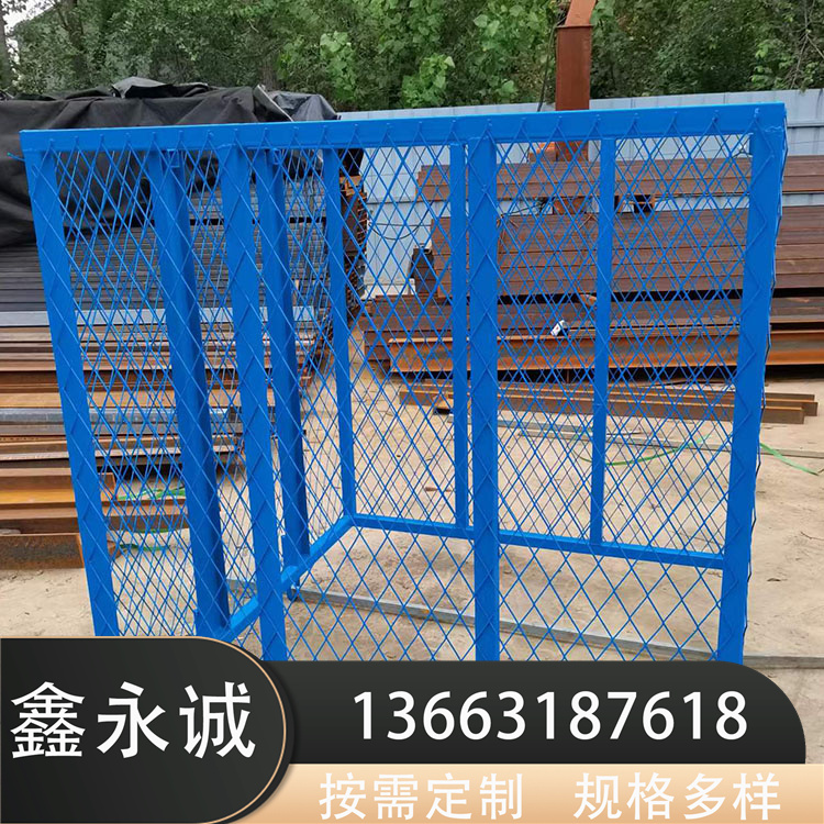 Manufacturer customized crane hanging cage for external wall construction, safety roof frame, high-altitude cable maintenance, hanging basket