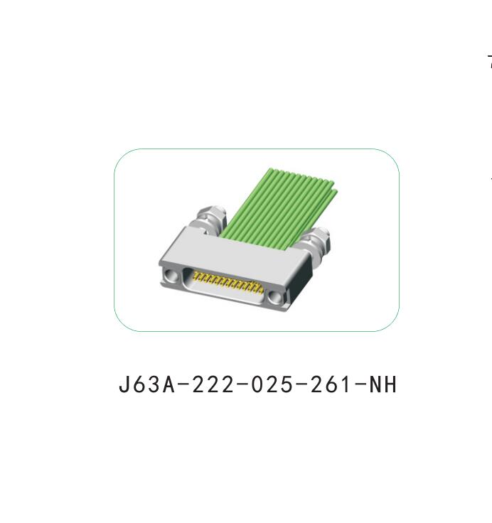 Zhuoyi micro rectangular electrical connector J63A-222-025-261-NH with guide hole customizable